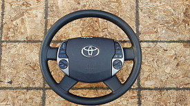 РУЛЬ С КРЫШКОЙ БЕЗ ПИРАПАТРОНА (МУЛЬТИРУЛЬ ПОЛНЫЙ) TOYOTA PRIUS XW20 2003-2009