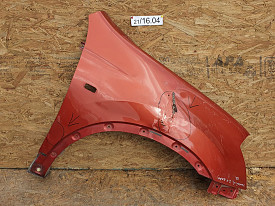КРЫЛО ПЕРЕДНЕЕ ПРАВОЕ (ОРАНЖЕВОЕ) (С ПОВРЕЖДЕНИЕМ) NISSAN QASHQAI J10 2006-2013