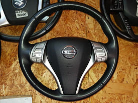 РУЛЬ КОЖАНЫЙ (МУЛЬТИРУЛЬ С AIRBAG) NISSAN QASHQAI J10 2006-2013