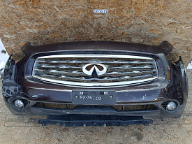 БАМПЕР ПЕРЕДНИЙ (БАКЛАЖАН) (В СБОРЕ ПОЛНОСТЬЮ) (ПОСЛЕ РЕСТАВРАЦИИ) INFINITI FX35-FX37-QX70 S51 2008-2013