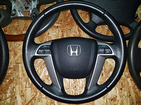 РУЛЬ (МУЛЬТИРУЛЬ С AIRBAG) (КОЖАНЫЙ) HONDA ACCORD 8 CU 2008-2013