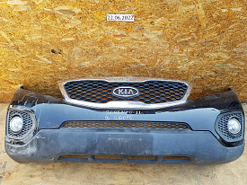 БАМПЕР ПЕРЕДНИЙ (В СБОРЕ С ПРОТИВОТУМАНКАМИ И РЕШЕТКАМИ) (ЧЕРНЫЙ) KIA SORENTO 2 XM 2009-2012