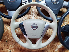 РУЛЬ (МУЛЬТИРУЛЬ С AIRBAG) (БЕЖЕВЫЙ) (КОЖАНЫЙ) NISSAN TEANA J32 2008-2014