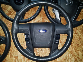 РУЛЬ (МУЛЬТИРУЛЬ С AIRBAG) (КОЖАНЫЙ) FORD F150 2008-2014