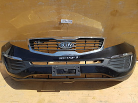 БАМПЕР ПЕРЕДНИЙ (В СБОРЕ ПОЛНОСТЬЮ С НАПОЛНИТЕЛЕМ) (ЧЕРНЫЙ) KIA SPORTAGE 3 SL 2010-2016