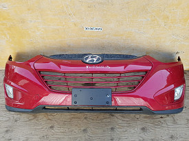 БАМПЕР ПЕРЕДНИЙ (В СБОРЕ С ПРОТИВОТУМАНКАМИ РЕШЕТКАМИ) (КРАСНЫЙ) HYUNDAI TUCSON 2 LM - IX35 1 LM 2009-2015