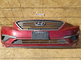 БАМПЕР ПЕРЕДНИЙ (В СБОРЕ) (ПОСЛЕ РЕСТАВРАЦИИ) (КРАСНЫЙ) HYUNDAI SONATA 7 LF 2014-2017