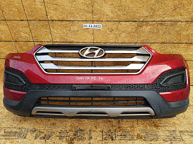БАМПЕР ПЕРЕДНИЙ (В СБОРЕ ПОЛНОСТЬЮ) (КРАСНЫЙ) HYUNDAI SANTA FE 3 DM 2012-2015