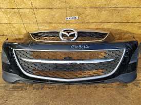 БАМПЕР ПЕРЕДНИЙ (ЧЕРНЫЙ) (В СБОРЕ) (ПОСЛЕ РЕСТАВРЦИИ) MAZDA CX-9 TB 2009-2015