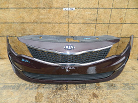 БАМПЕР ПЕРЕДНИЙ (В СБОРЕ ПОЛНОСТЬЮ) (ПОСЛЕ РЕСТАВРАЦИИ) (ВИШНЕВЫЙ) KIA OPTIMA 4 JF K5 2016-2018