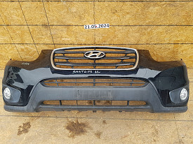 БАМПЕР ПЕРЕДНИЙ (В СБОРЕ) (ЧЕРНЫЙ) HYUNDAI SANTA FE 2 CM 2009-2012