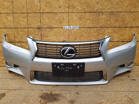 БАМПЕР ПЕРЕДНИЙ (В СБОРЕ ПОЛНОСТЬЮ ПОД ОМЫВАТЕЛИ ФАР) (СЕРЕБРО) LEXUS GS250-GS350-GS450 L10 2011-2015