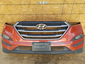 БАМПЕР ПЕРЕДНИЙ 1 (В СБОРЕ ПОЛНОСТЬЮ) (ДУБЛИКАТ USA) (ПОСЛЕ РЕСТАВРАЦИИ) (ОРАНЖЕВЫЙ) HYUNDAI TUCSON TL 2015-2018