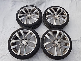ДИСКИ С РЕЗИНОЙ R21 (ПЕРЕД 245-35-R21 PIRELLI) (ЗАД 265-35-R21 PIRELLI) (КОМПЛЕКТ 4 ШТ 5X120) TESLA MODEL S 2012-Н.В