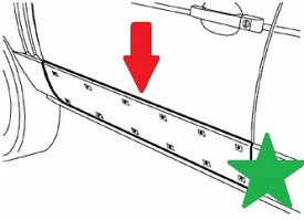 НАКЛАДКА ДВЕРИ ЗАДНЯЯ ЛЕВАЯ LAND ROVER RANGE ROVER EVOQUE L538 2011-2019