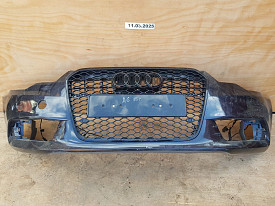 БАМПЕР ПЕРЕДНИЙ (В СБОРЕ С ПАРКТРОНИКАМИ) (ДУБЛИКАТ USA) (ТЕМНО-СЕРЫЙ) AUDI A6 C7 2010-2014