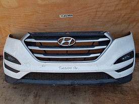БАМПЕР ПЕРЕДНИЙ (В СБОРЕ ПОЛНОСТЬЮ С НАПОЛНИТЕЛЕМ) (ПОСЛЕ НЕЗНАЧИТЕЛЬНОЙ РЕСТАВРАЦИИ) (БЕЛЫЙ) HYUNDAI TUCSON TL 2015-2018