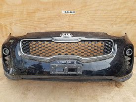 БАМПЕР ПЕРЕДНИЙ (В СБОРЕ ПОЛНОСТЬЮ) (ЧЕРНЫЙ) KIA SPORTAGE 4 QL 2016-2021