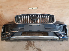 БАМПЕР ПЕРЕДНИЙ (В СБОРЕ) (ПОД ПАРКТРОНИКИ) (ТЕМНО-СИНИЙ) GEELY MONJARO 2022-Н.В