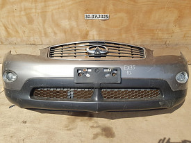 БАМПЕР ПЕРЕДНИЙ (В СБОРЕ ПОЛНОСТЬЮ) (С ПАРКТРОНИКАМИ И КАМЕРОЙ) (СЕРЫЙ) INFINITI EX25-EX35-EX37 J50 2007-2013