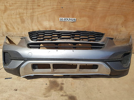 БАМПЕР ПЕРЕДНИЙ (ПОЛНОСТЬЮ В СБОРЕ) (С НАПОЛНИТЕЛЕМ) (USA) (СЕРЕБРО) KIA SELTOS 2019-Н.В