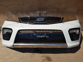 БАМПЕР ПЕРЕДНИЙ (SX) (В СБОРЕ ПОЛНОСТЬЮ С НАПОЛНИТЕЛЕМ) (ПОСЛЕ НЕЗНАЧИТЕЛЬНОЙ РЕСТАВРАЦИИ) (БЕЛЫЙ) KIA SORENTO 2 XM 2009-2012