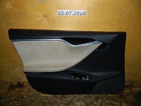 ОБШИВКА ДВЕРИ ПЕРЕДНЯЯ ЛЕВАЯ (606071-02-H) (ЧЕРНЫЙ) (БЕЖЕВЫЙ) (ТРЕБУЕТСЯ ХИМ ЧИСТКА) TESLA MODEL S 2012-Н.В