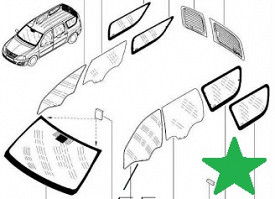 СТЕКЛО ДВЕРИ ПЕРЕДНЕЕ ЛЕВОЕ SUBARU LEGACY BW 2019-Н.В