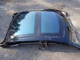 КРЫША (ПАНОРАМА) (В СБОРЕ ИЗ 2Х ЧАСТЕЙ) TESLA MODEL S 5YJS 2012-Н.В