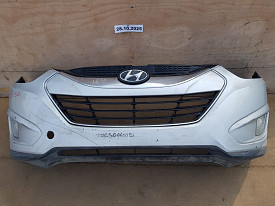 БАМПЕР ПЕРЕДНИЙ (ПОЛНОСТЬЮ В СБОРЕ) (С РЕШЕТКОЙ И ПРОТИВОТУМАНКОЙ) (ПОСЛЕ НЕЗНАЧИТЕЛЬНОЙ РЕСТАВРАЦИИ) HYUNDAI TUCSON 2 LM - IX35 1 LM 2009-2015