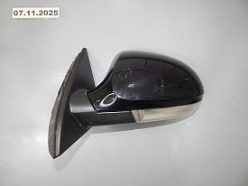 ЗЕРКАЛО ЗАДНЕГО ВИДА ЛЕВОЕ (БОКОВОЕ) (С ПОВТОРИТЕЛЕМ) (3C0857933) (6 КОНТАКТОВ) (ФИШКА СРЕЗАНА) (ЦАРАПИНЫ) VOLKSWAGEN PASSAT B6 2005-2010