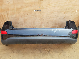 БАМПЕР ЗАДНИЙ (В СБОРЕ С КАТАФОТАМИ) (ЧЕРНЫЙ) HYUNDAI SANTA FE 2 CM 2009-2012