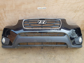 БАМПЕР ПЕРЕДНИЙ (В СБОРЕ) (С НАПОЛНИТЕЛЕМ) (ЧЕРНЫЙ) HYUNDAI SANTA FE 2 CM 2009-2012