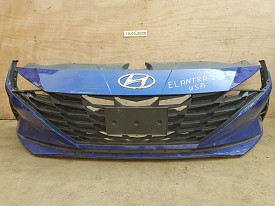 БАМПЕР ПЕРЕДНИЙ (В СБОРЕ) (С НАПОЛНИТЕЛЕМ) (СИНИЙ) HYUNDAI ELANTRA CN7 2020-Н.В