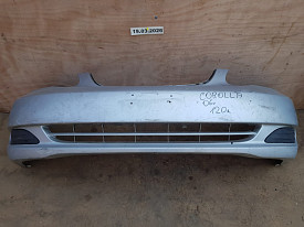 БАМПЕР ПЕРЕДНИЙ (С ЗАГЛУШКАМИ ПРОТИВОТУМАНОК) (СЕРЕБРО) TOYOTA COROLLA E120-E130 2000-2004