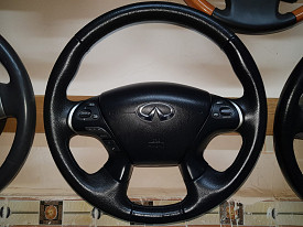 РУЛЬ (МУЛЬТИРУЛЬ С AIRBAG) (КОЖАНЫЙ) INFINITI JX35 - QX60 L50 2012-2021