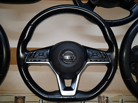 РУЛЬ (МУЛЬТИРУЛЬ С AIRBAG) (КОЖАНЫЙ) (С ПОДОГРЕВОМ) NISSAN QASHQAI J11 - ROGUE SPORT J11 2017-2024