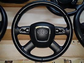 РУЛЬ (МУЛЬТИРУЛЬ С AIRBAG) (КОЖАНЫЙ) AUDI Q5 8R 2008-2017