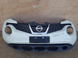 БАМПЕР ПЕРЕДНИЙ (В СБОРЕ) (С РЕШЕТКОЙ) (БЕЛЫЙ) NISSAN JUKE F15 2010-2018