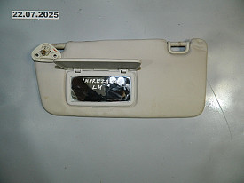 КОЗЫРЕК СОЛНЦЕЗАЩИТНЫЙ ЛЕВЫЙ (УЗКОЕ КРЕПЛЕНИЕ) (СЕРЫЙ) SUBARU XV - IMPREZA GP-G33 2011-2017