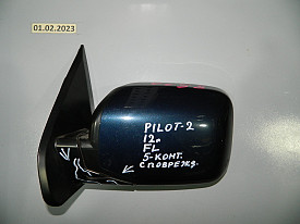 ЗЕРКАЛО ЗАДНЕГО ВИДА ЛЕВОЕ (БОКОВОЕ) (5-КОНТАКТОВ) (С ПОВРЕЖДЕНИЕМ) HONDA PILOT 2 YF4 2008-2015