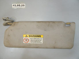 КОЗЫРЕК СОЛНЦЕЗАЩИТНЫЙ БЕЗ ЗЕРКАЛА ЛЕВЫЙ (83280-SJC-A110) (БЕЗ ЗЕРКАЛА ПОД ЧИСТКУ) (СЕРЫЙ) HONDA RIDGELINE GLT 2005-2014