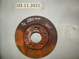 ДИСК ТОРМОЗНОЙ ПЕРЕДНИЙ (R-L) (280 ММ) HYUNDAI TUCSON 2 LM - IX35 1 LM 2009-2015