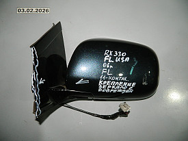 ЗЕРКАЛО ЗАДНЕГО ВИДА ЛЕВОЕ (БОКОВОЕ) (11-КОНТАКТОВ) (КРЕПЛЕНИЕ ЗЕРКАЛО С ПОВРЕЖДЕНИЕМ) (USA) LEXUS RX330-RX350-RX400H XU30 2003-2009