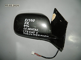 ЗЕРКАЛО ЗАДНЕГО ВИДА ПРАВОЕ (БОКОВОЕ) (11-КОНТАКТОВ) (СТЕКЛО С ПОВРЕЖДЕНИЕМ) (USA) LEXUS RX330-RX350-RX400H XU30 2003-2009