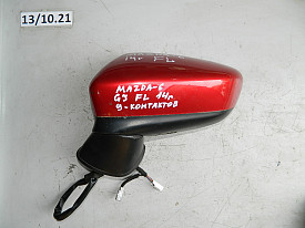 ЗЕРКАЛО ЗАДНЕГО ВИДА ЛЕВОЕ (БОКОВОЕ) (9-КОНТАКТОВ) MAZDA 6 GJ 2012-2018