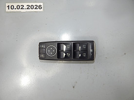 ПУЛЬТ УПРАВЛЕНИЯ СТЕКЛОПОДЪЁМНИКАМИ ПЕРЕДНЕЙ ЛЕВОЙ ДВЕРИ (A2049055302) (КНОПКИ ПОТЕРТЫЕ) MERCEDES-BENZ GLK250-GLK300-GLK350 X204 2008-2015