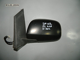 ЗЕРКАЛО ЗАДНЕГО ВИДА ЛЕВОЕ (БОКОВОЕ) (5-КОНТАКТОВ) (НЕ КРАШЕНОЕ) TOYOTA SIENNA XL20 2003-2009