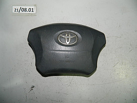 АИРБАГ (AIRBAG) РУЛЯ (ЦАРАПАННЫЙ) (СЕРЫЙ) (ПОДУШКА БЕЗОПАСНОСТИ) TOYOTA LAND CRUISER UZJ100 1998-2007