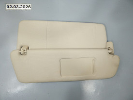 КОЗЫРЕК СОЛНЦЕЗАЩИТНЫЙ ПРАВЫЙ (7P6857552M) (С ДОПОЛНИТЕЛЬНЫМИ КОЗЫРЬКОМ) (БЕЖЕВЫЙ) VOLKSWAGEN TOUAREG NF-FL 2010-2018